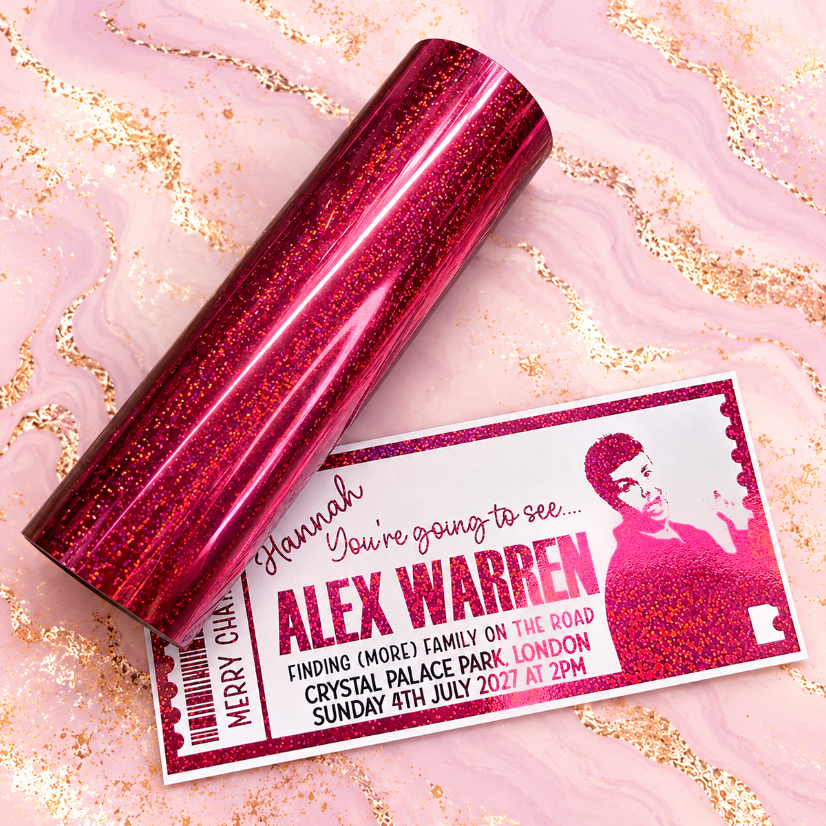 Enchanted Rose – Red Dots Toner Reactive Foil | A4 Sheets & Rolls