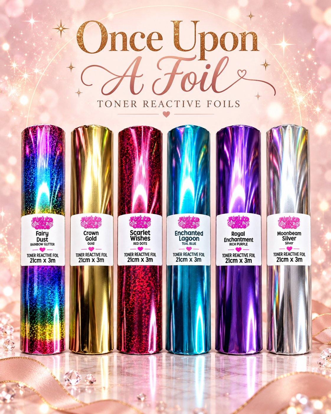 Once Upon A Foil toner reactive foil rolls UK – Foiled You Once