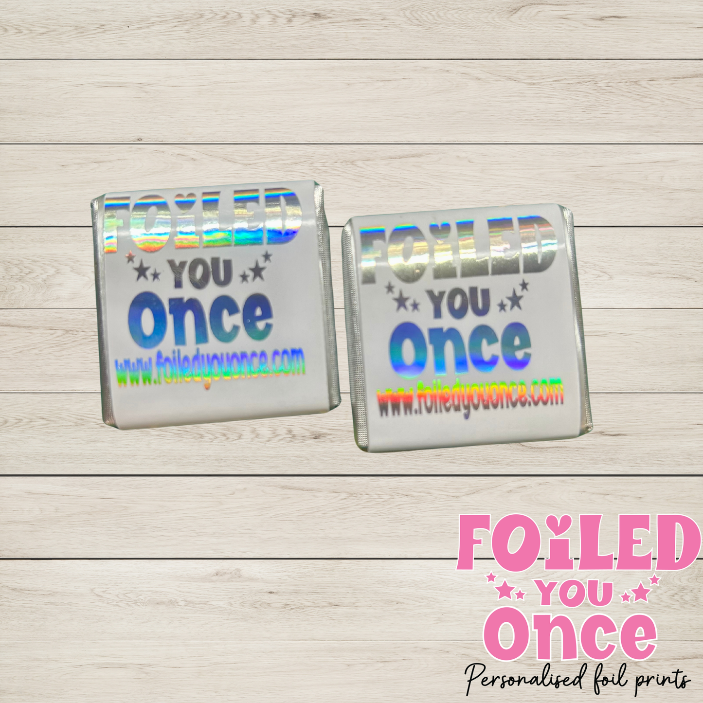 Personalised Foiled Logo Chocolates – Branded Milk Chocolate Treats for Small Business Orders individually wrapped