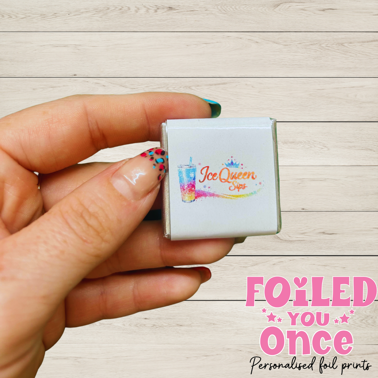 Personalised Foiled Logo Chocolates – Branded Milk Chocolate Treats for Small Business Orders individually wrapped