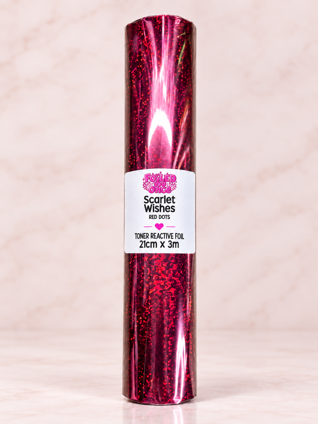 Scarlet Wishes red dots toner reactive foil roll – Foiled You Once