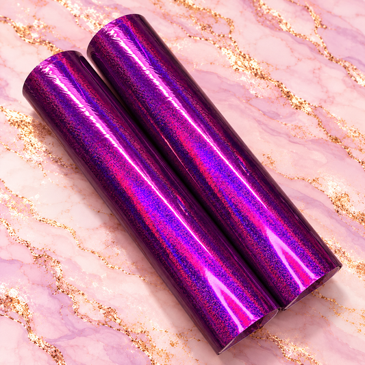 Queen of Hearts foil rolls — example colour; mystery box contains four randomly selected 3m rolls