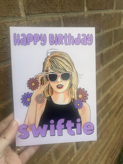 Swiftie Happy Birthday Card | 5x7 Personalised Birthday Card