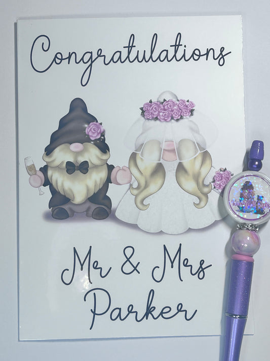Congratulations Gonk Wedding Card 5x7