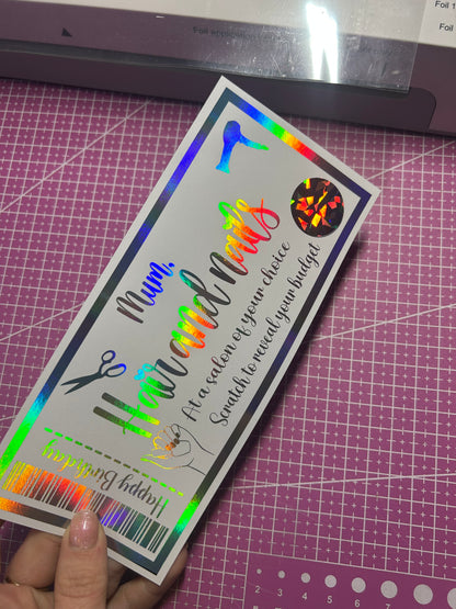 Hair and Nails foiled ticket reveal