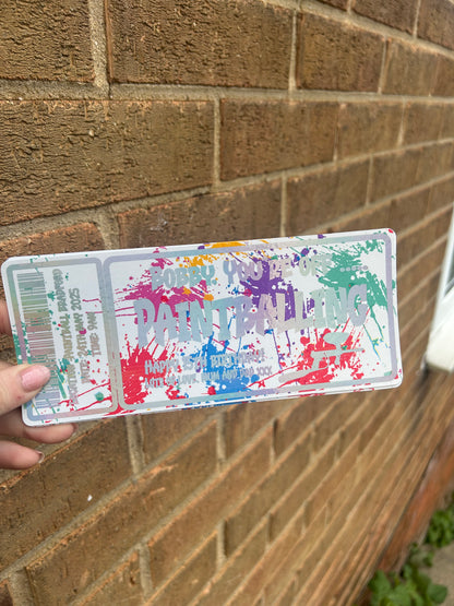 Paintballing foiled ticket
