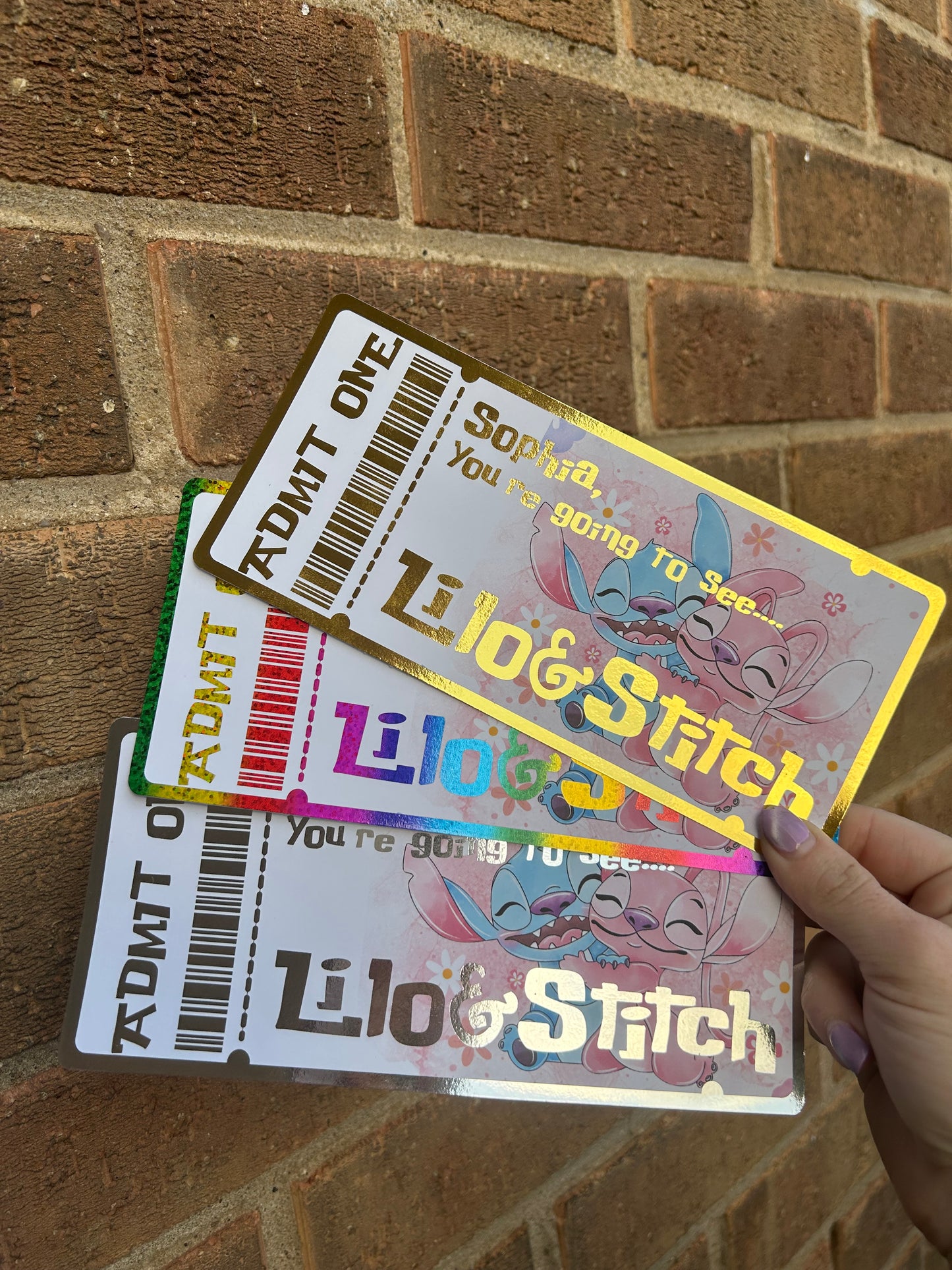 Stitch Movie Ticket