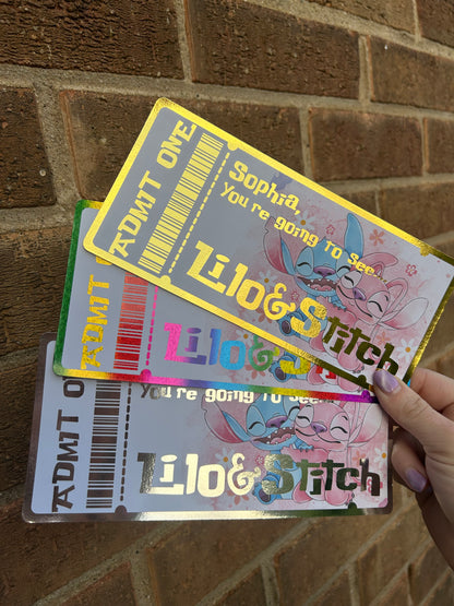 Stitch Movie Ticket