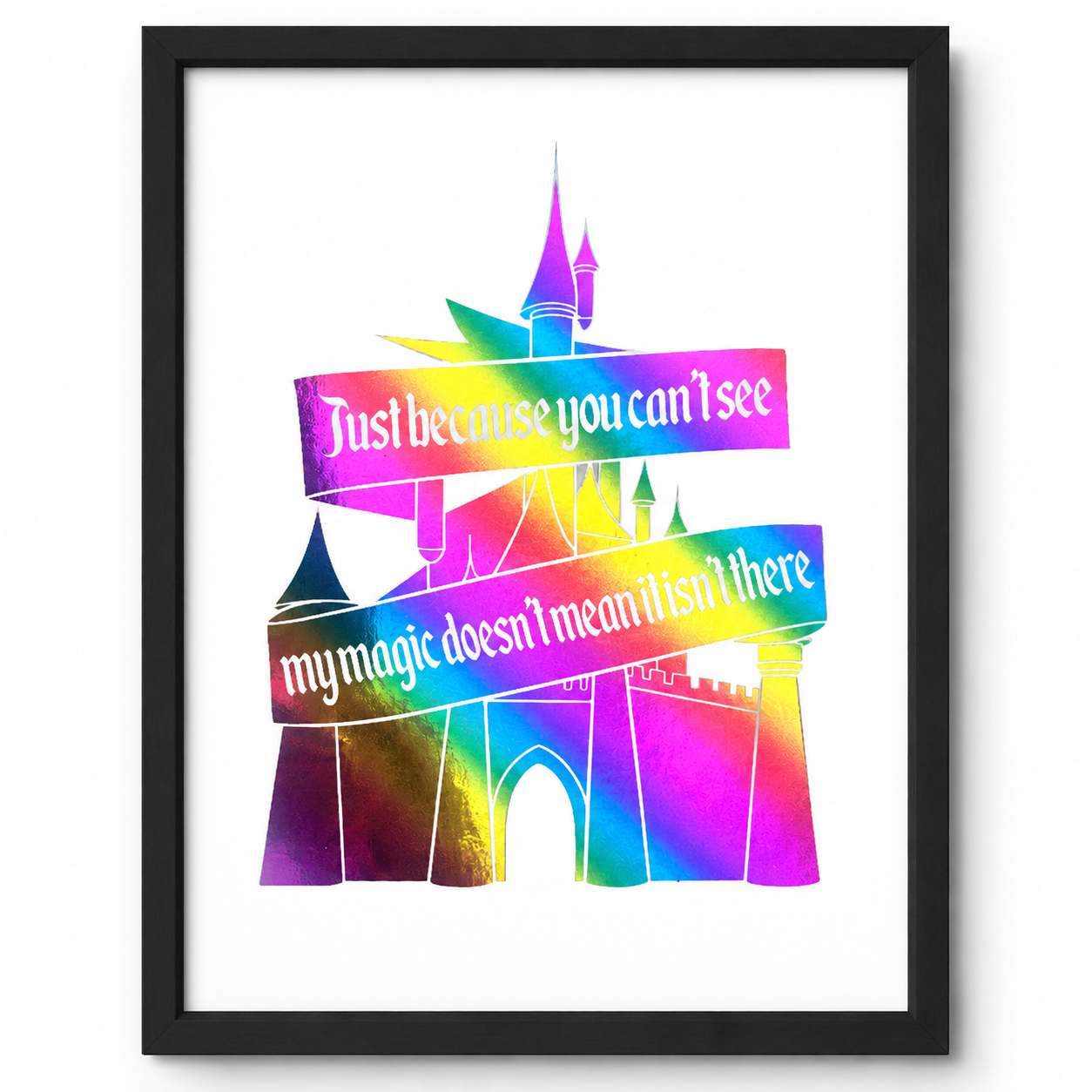 A4 Foiled Magic Castle Print – Framed or Unframed