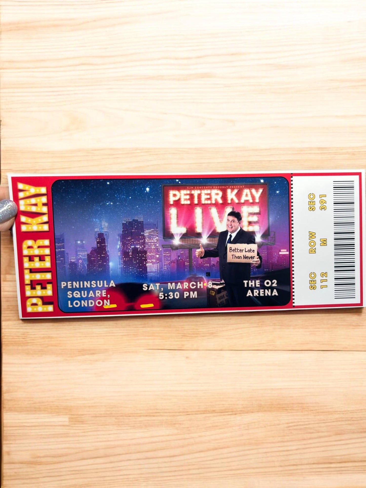 Personalized Event Ticket Keepsake: Concert Memento