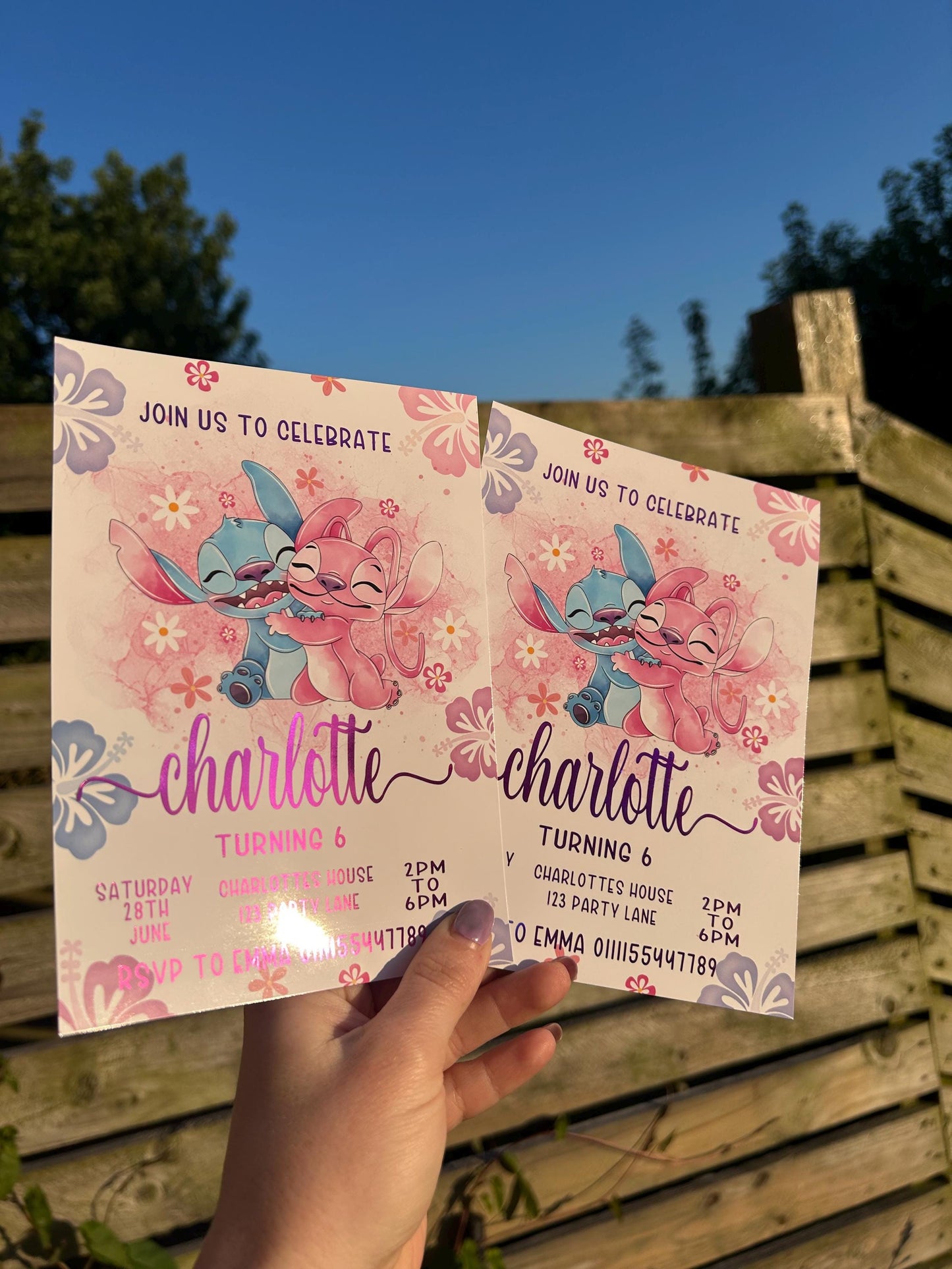 Personalised Alien Birthday Invitations | A5 Kids Party Invites UK