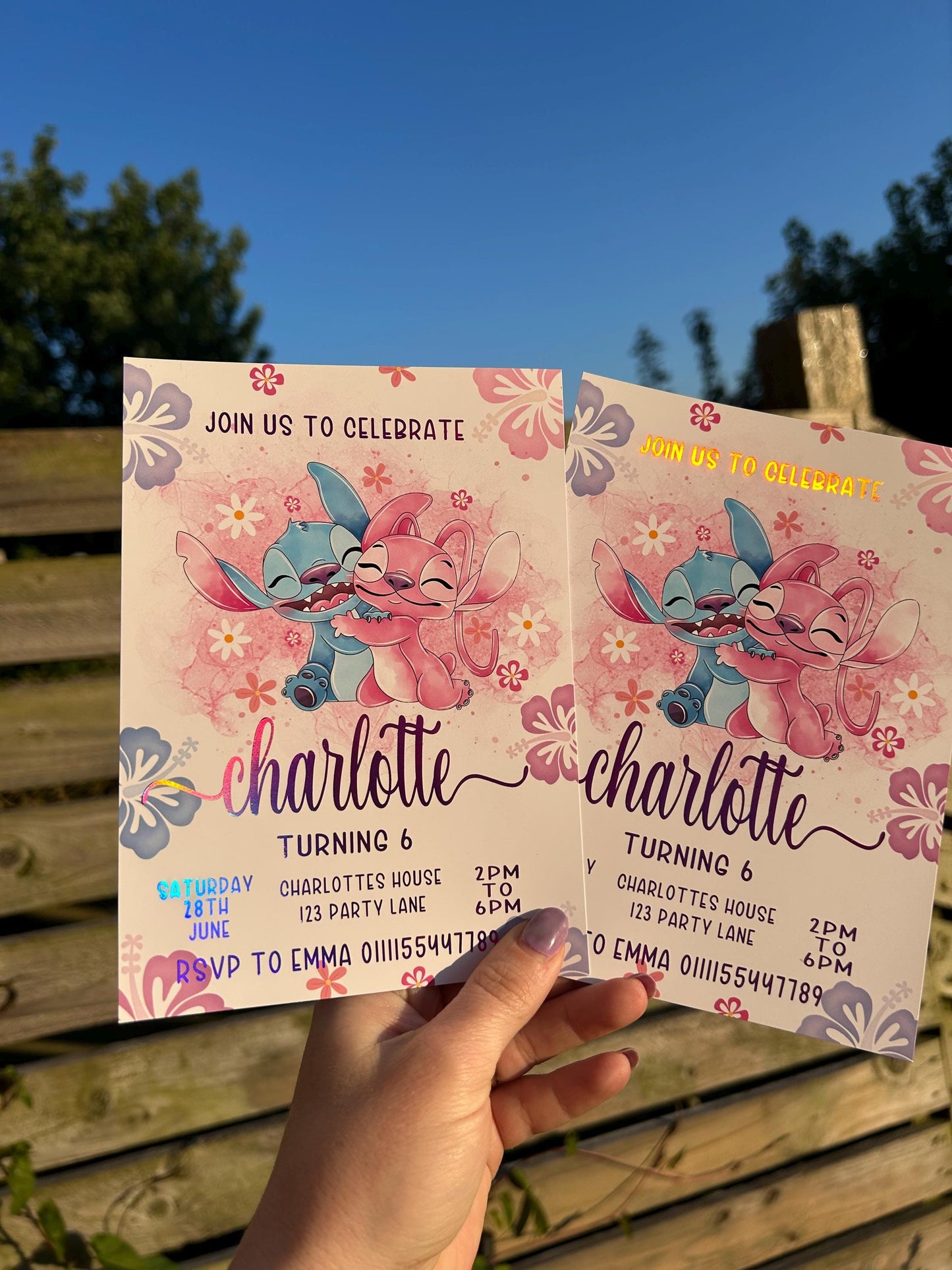 Personalised Alien Birthday Invitations | A5 Kids Party Invites UK