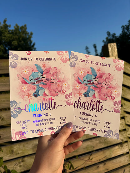 Personalised Alien Birthday Invitations | A5 Kids Party Invites UK