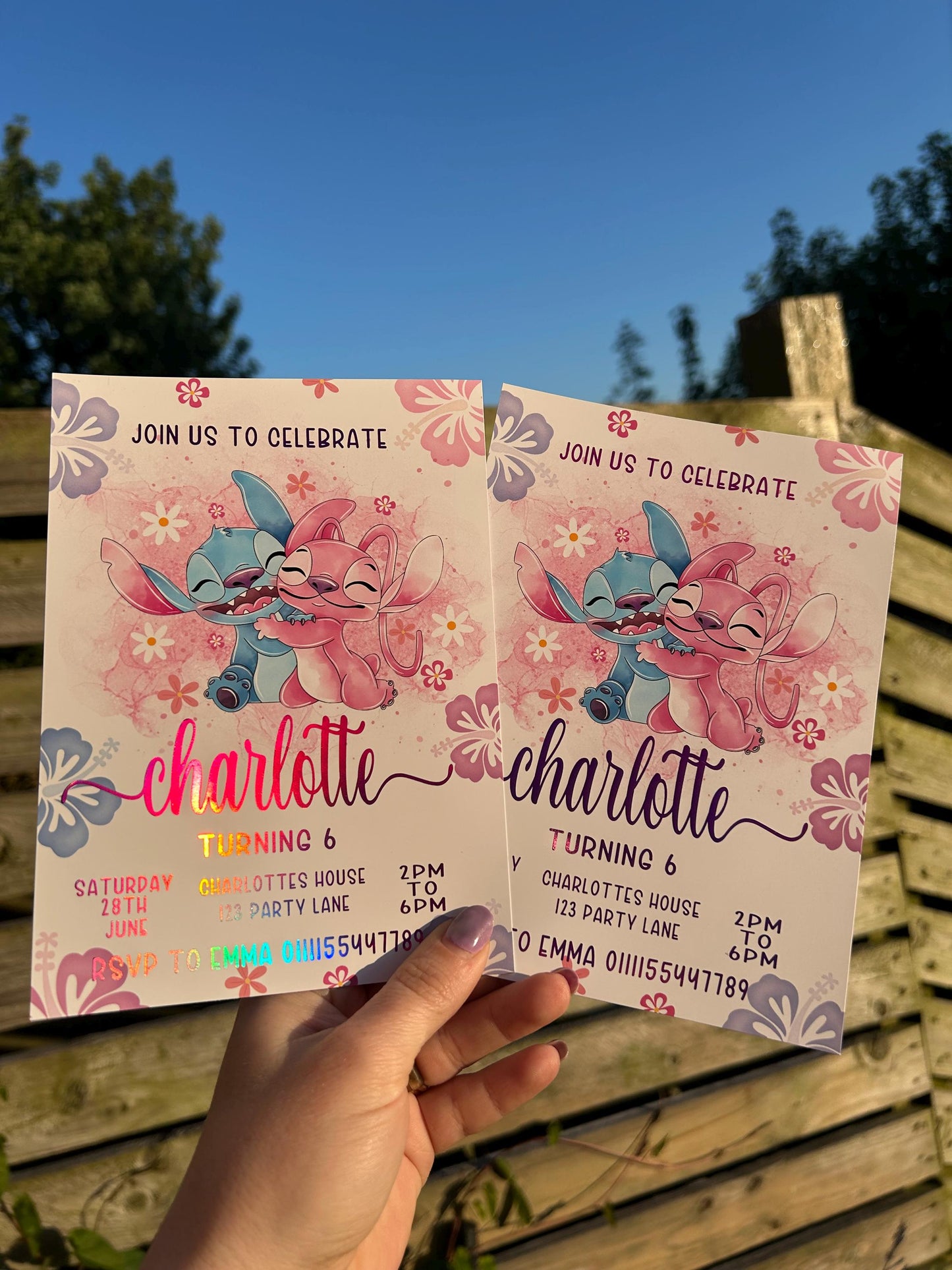 Personalised Alien Birthday Invitations | A5 Kids Party Invites UK