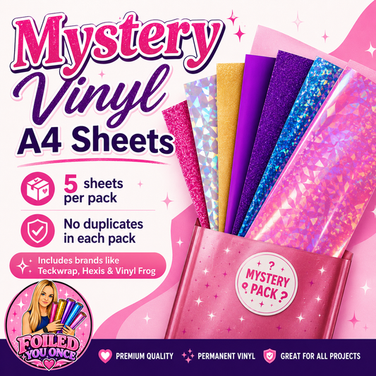 Mystery Permanent Vinyl Pack – 5 Sheets